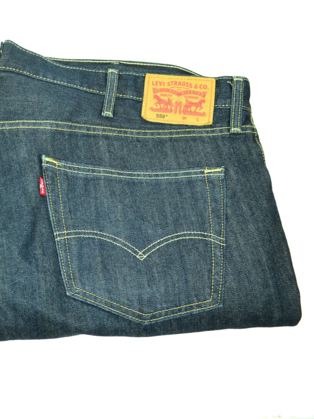 Levi's 559 Men's Size W44 L36 Blue Loose Relaxed Fit Med Wash Denim Jeans